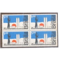 C-0763 - 1969 - HOMENAGEM AO CONGRESSO NACIONAL - QUADRA - NOVA - GOMADA - RHM R$ 240,00 (48 UFs X R$ 5,00)