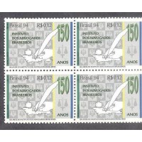 C-1910 - QUADRA  - NOVA - GOMADA - 150 ANOS DO INSTITUTO ADVOGADOS BRASILEIROS - 1994 - RHM 4 UFS