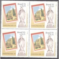 C-1959 - QUADRA - NOVA - GOMADA - CENTENÁRIO DO MUSEU PAULISTA - USP - 1995