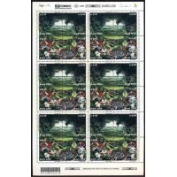 C-2285/2288 - 2000 - PRESERVAÇÃO DO MEIO AMBIENTE - FOLHA COM 6 QUADRAS - NOVA - MINT (PERFEITA) -  VEGETAÇÃO E  FILHOTES DE ONÇA PINTADA - RHM 2019 R$ 134,40 (33,60 UFs)