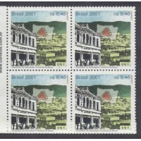 C-2379 - QUADRA - NOVA - GOMADA - CENTENÁRIO DA ASSOCIAÇÃO DE MINAS - 2001 - RHM 7,20 UFS