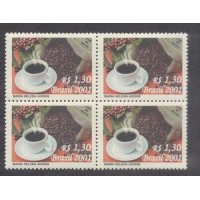 C-2435 - QUADRA - NOVA - GOMADA - CAFÉ DO BRASIL - 2001 - RHM R$ 38,00 ( UFS 7,60 X R$ 5,00) 