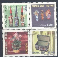 C-2519/2522 - QUADRA - NOVA - GOMADA - 2003 - RECICLAGEM ARTESANATO - 2003 - RHM R$ 40,00 (8 UFS X R$ 5,00)