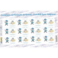 C-2542 - 2003 - SP-05 - MINT - FOLHA PERSONALIZADA - GRÊMIO - VINHETA MASCOTE 