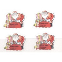 C-2599 - QUADRA - NOVA - GOMADA - NATAL - SELO AUTO-ADESIVO - 2004 - RHM R$ 30,00 (6 UFS X R$ 5,00)