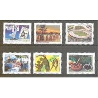 C-2613/2618 - 2005 - ANO DO BRASIL NA FRANÇA - SÉRIE COM 6 SELOS NOVOS - GOMADOS