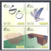 C-2636/2639 - 2005 - QUADRA - MINT (NOVA GOMADA - PERFEITA) - DESIGN - BRASILEIRO - RHM 16 UFS