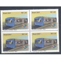 C-2697 - QUADRA - NOVA - GOMADA - TRANSPORTES FERROVIÁRIOS - METRÔ - 2007 - RHM R$ 32,00 (6,40 UFS X R$ 5,00)