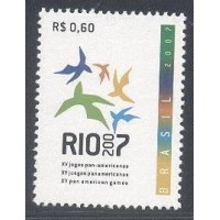 C-2700 - 2007 - MINT - SELO - JOGOS PAN-AMERICANOS-RIO 2007 - 300 UFS - DESPERSONALIZADO