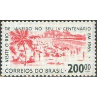 C-0517Y - IV CENTENARIO DO RJ - 1965 - MARMORIZADO - NOVO - GOMADO
