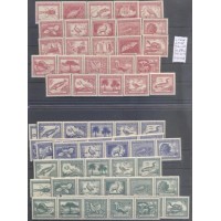 CHILE - 1948 - MICHER 362/436 - YVERT 222/223 + A 121 - 75 SELOS