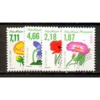 FRANÇA - Y P-240/243 (1998) FLORES SELVAGENS -SÉRIE 4 SELOS MINT