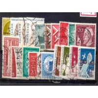 ALEMANHA BERLIN - Y 112+136+141+143+144+146+150A+152+157+159+161+168+169+172/175-ANO 1955-1960- CONJUNTO COM 19 SELOS USADOS DE BOA QUALIDADE 