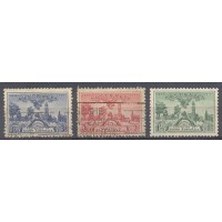 AUSTRALIA - Y 0107/109 (1936) - CENTENÁRIO DA COLÔNIA DA AUSTRÁLIA DO SUL - ADELAIDE EM 1836E EM 1936 - SÉRIE 3 SELOS USADOS