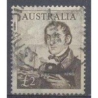 AUSTRALIA - Y 304 (1963) SÉRIE CORRENTE 2£ SÉPIA ALMIRANTE PHILIP PARKER KING- FECHO DE SÉRIE DE 6 - USADO