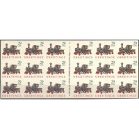 USA CARNÊ - Y C2124 (1992) BRINQUEDO/TREM - DE 5$ 80 CONTENDO 18 SELOS 2124A NÃO DOBRADO