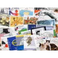 ACUMULAÇÃO ALEMANHA UNIFICADA - PACOTE COM 226 SELOS COMEMORATIVOS USADOS DO PERÍDO DE 2000 A 2004 COM ALGUMAS SÉRIES COMPLETAS E SELOS DE BOM VALOR