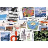 ACUMULAÇÃO ALEMANHA UNIFICADA - PACOTE COM 200 SELOS COMEMORATIVOS USADOS DO PERÍODO DE 2000 A 2004 COM ALGUMAS SÉRIES COMPLETAS E ALGUNS SELOS DE BOM VALOR