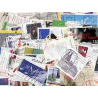 ACUMULAÇÃO ALEMANHA UNIFICADA - PACOTE COM 195 SELOS COMEMORATIVOS USADOS DO PERÍODO DE 2000 A 2004 COM ALGUMAS SÉRIES COMPLETAS E SELOS DE BOM VALOR