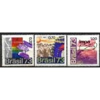 C-0789/791 - (1973) - PROMOÇÃO DAS CIÊNCIAS -SÉRIE 3 SELOS MINT- GOMADOS 