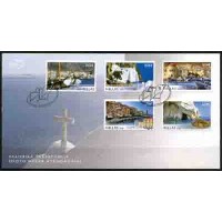 GRÉCIA - TURISMO - ANO 2008 - LINDA SÉRIE SOBRE FDC ILUSTRADO