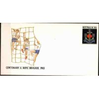 AUSTRÁLIA PRÉ SELADO BOYS BRIGADE - PRÉ SELADO - ANO 1983 CENTENÁRIO DA BRIGADA DE MENINOS ENVELOPE PRÉ SELADO COM EMBLEMA DA BRIGADA DE MENINOS