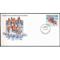 AUSTRÁLIA - PRÉ SELADO - ANO 1981 75º ANIVERSÁRIO DO CLUB DE SALVAMANTO NA AUSTRÁLIA ENVELOPE PRÉ SELADO COM BOTE SALVA VIDAS