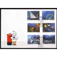 PORTUGAL - FDC ANO 1998 - ANO INTERNACIONAL DOS OCEANOS COM SÉRIE COMPLETA 6 SELOS