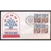 PHILIPINAS - FDC FOLCLORE - ANO 1989 - FESTAS NAS ILHAS PANAFRANCIA FESTIVAL