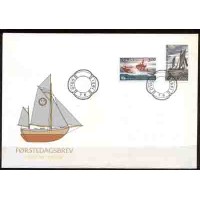 NORUEGA FDC SALVAMENTO - ANO 1991- SALVAMENTO MARÍTMO - SÉRIE 2 SELOS