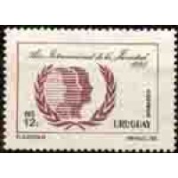 URUGUAY ONU - ANO 1985 ANO INTERNCAIONAL DA JUVENTUDE - SELO MINT