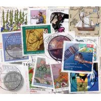 ACUMULAÇÃO ALEMANHA FEDERAL E UNIFICADA - BONITO PACOTE COM 160 SELOS COMEMORATIVOS USADOS DE EXCELENTE QUALIDADE