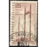 ALEMANHA BERLIN - Y 0138 (1956) EXPO. DA INDÚSTRIA EM BERLIN - ESTAÇÃO DE RADIO DE NICOLASSEE -ANTENAS -SELO USADO 