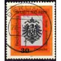 ALEMANHA BERLIN - Y 0355 (1971) CENTENÁRIO DA FUNDAÇÃO DO IMPÉRIO ALEMÃO - BRASÃO -SELO USADO