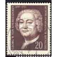 ALEMANHA BERLIN - Y 0428 (1974) GEORG WENZESLAUS VON KNOBELSDORFF (1699-1753) ARQUITETO - SELO USADO