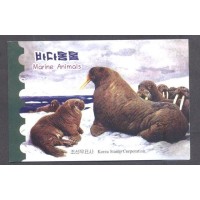 CORÉIA DO NORTE - 2013 - CADERNETA - 3 SELOS - FAUNA MARINHA 