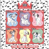 DISNEY - GAMBIA - 101 DALMATAS - BLOCO