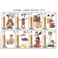 DISNEY - GUYANA - ANTIGOS BRINQUEDOS TOYS - BLOCO