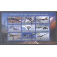 DJIBOUTI - AVIÃO - ESTRENGEIROS SERIES COMPLETAS CARIMBADAS 