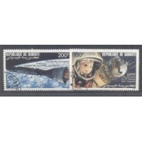 DJIBOUTI -  25º ANIVERSÁRIO DO PRIMEIRO HOMEM NO ESPAÇO