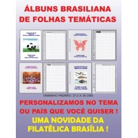 ENCOMENDE SEU ÁLBUM DO TEMA QUE QUISERES - NOVOS MODELOS É NECESSÁRIO PEDIR 2 VOLUMES DE ÁLBUM COM 100 FOLHAS DECORADAS (CADA ÁLBUM) E ESTOJO PROTETOR PARA COLEÇÕES TEMÁTICAS - PRAZO MÉDIO 20/30 DIAS -  O VALOR NESSE ANÚNCIO É DE 1 ÁLBUM APENAS  