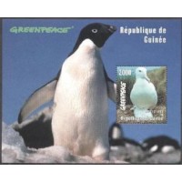 GUINÉ - BLOCO - 1998 - PINGUINS - FAUNA MARINHA