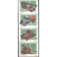 GUINÉ EQUATORIAL - 2001 - YV-407/410 - MEIOS DE TRANSPORTES EM GERAL