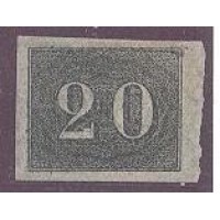 I-12 - VERTICAL - 20 RÉIS - NOVO  - 1850