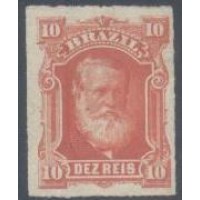 I-37 - 1877 - DOM PEDRO II - PERCÊ - BARBA BRANCA - 10 RÉIS - NOVO
