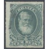 I-41 - DOM PEDRO II "PERCÉ" - BARBA BRANCA - CARIMBADO - SEM GOMA - CHARNEIRA