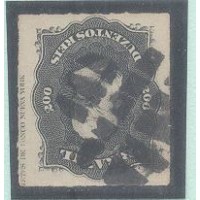 I-42L - DOM PEDRO II - PERCÊ - BARBA BRANCA - LEGENDA ESPANHOL - CARIMBADO