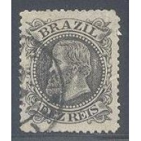 I-51  - DOM PEDRO II - CABEÇA GRANDE - CARIMBADO - CHARNEIRA - 1883