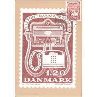 DINAMARCA - 1979 - TELEFONE - MÁXIMOS POSTAIS