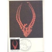 MONACO - 1991 - COLAR / PEIXE - MÁXIMOS POSTAIS